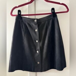 Wilfred Free Black Faux Suede Skirt Size 2